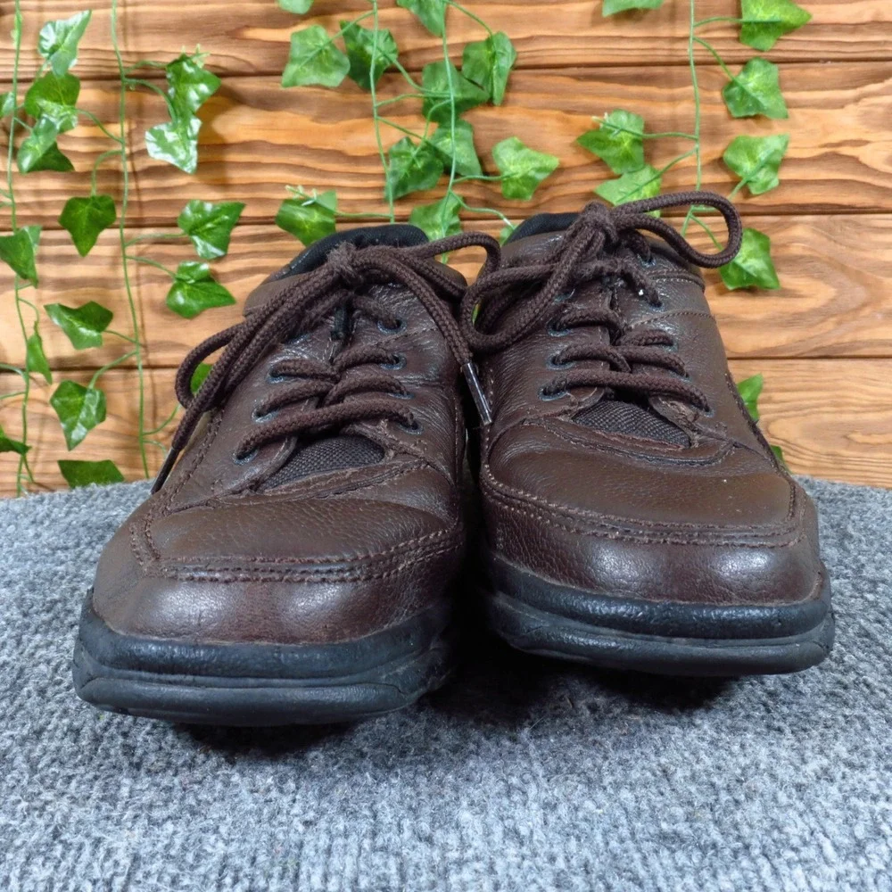 Rockport World Tour Classic Mens Walking Shoe Sz 11 Daily Comfort Brown Leather